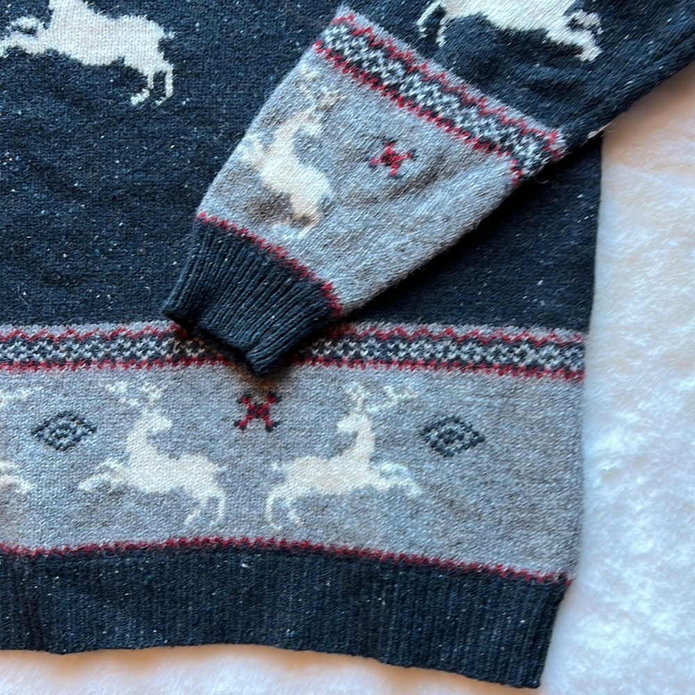 Vintage Woolrich (Ugly) Christmas Reindeer‎ Sweater - Picture 2 of 5